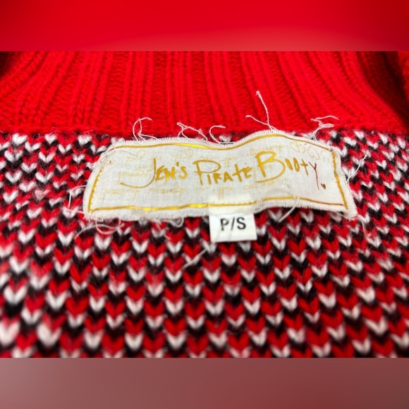 Jen’s Pirate Booty Bandana Cardigan, Small, sweater jacket - Picture 10 of 16